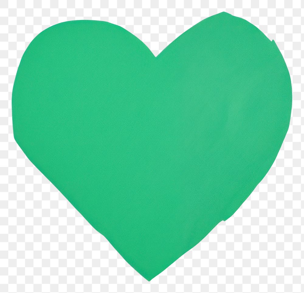 PNG Green heart illustration minimal symbol.