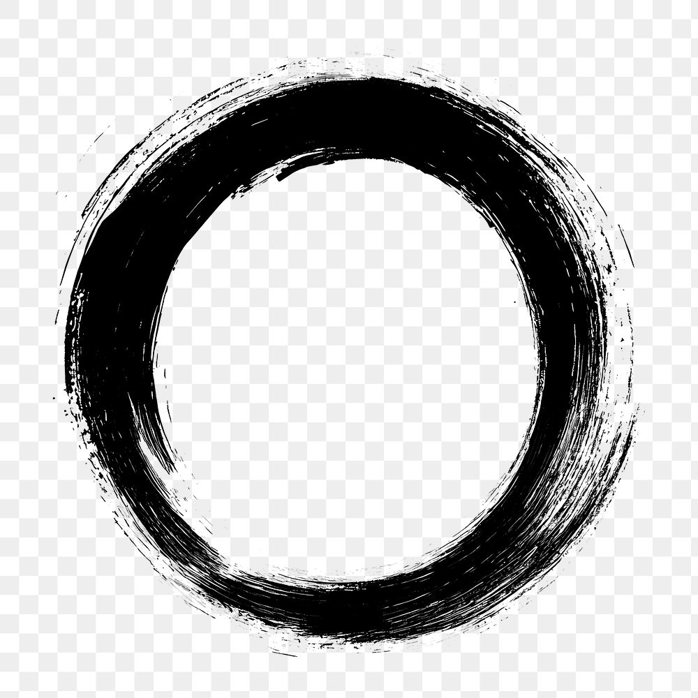 PNG Circle circle black ink.