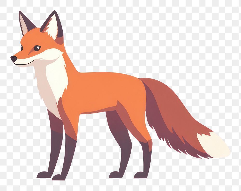 PNG Fox illustration wildlife animal.