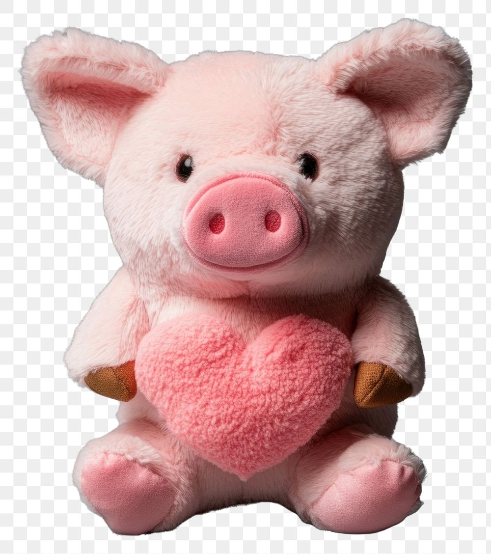 PNG Pig plush pig animal toy.