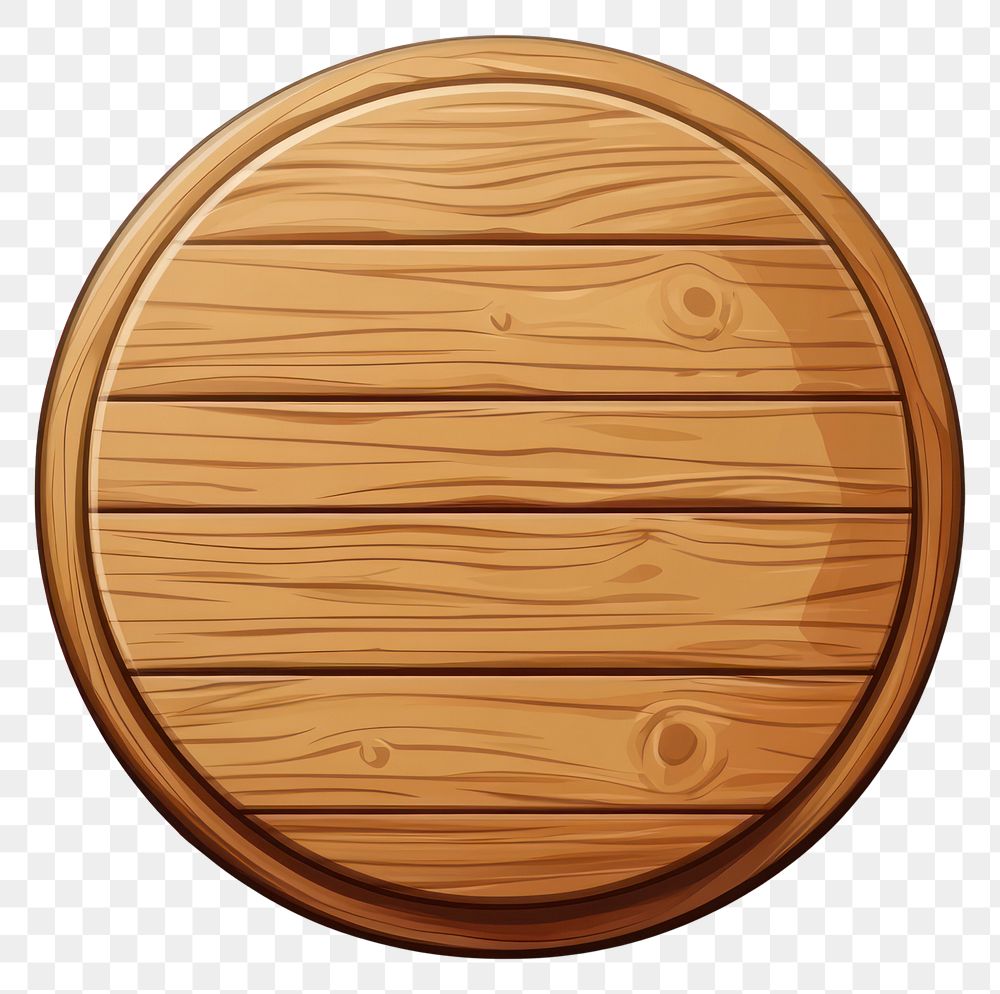 PNG Wooden circle sign illustration round art.