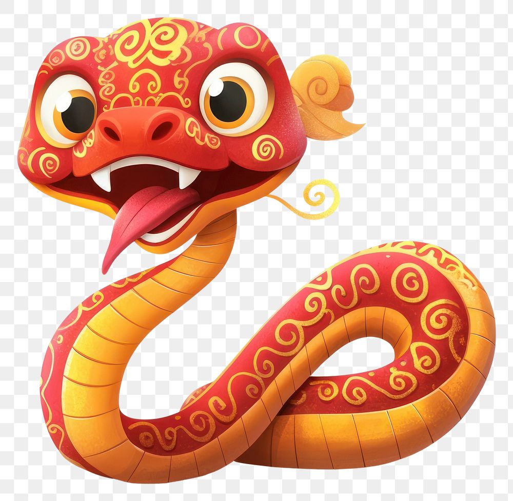 PNG Chinese New Year theme snake illustration cartoon.