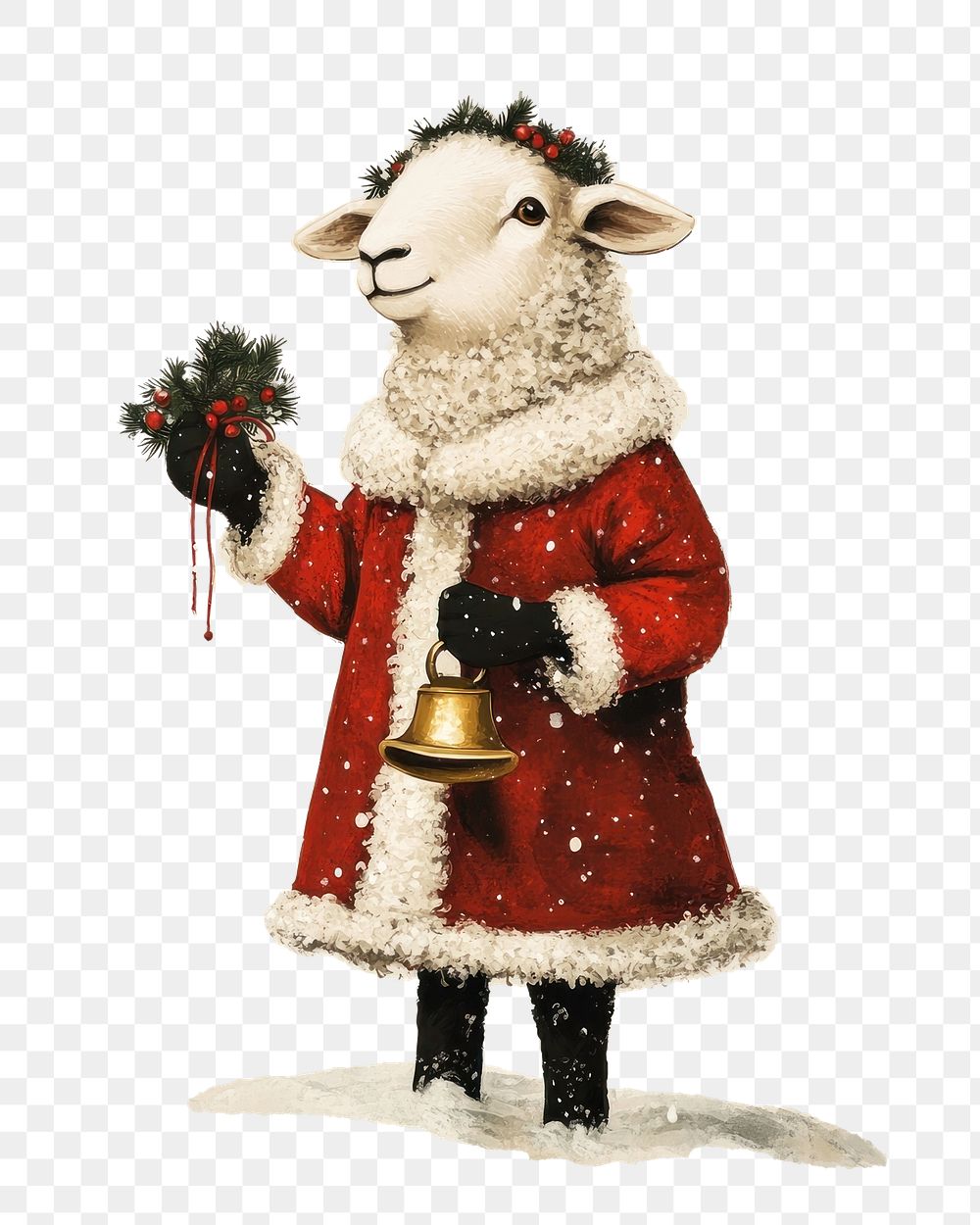 PNG Sheep christmas animal human.