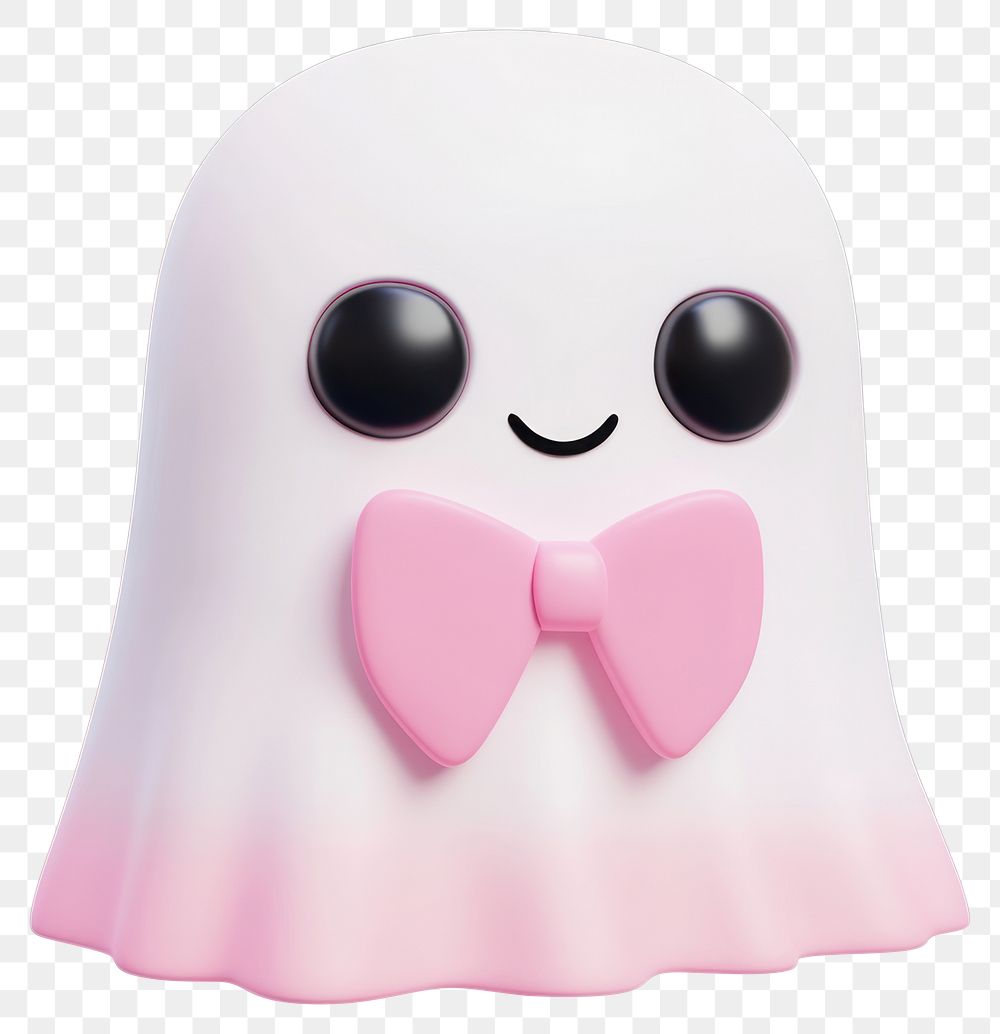 PNG Coquette ghost illustration cute pink.