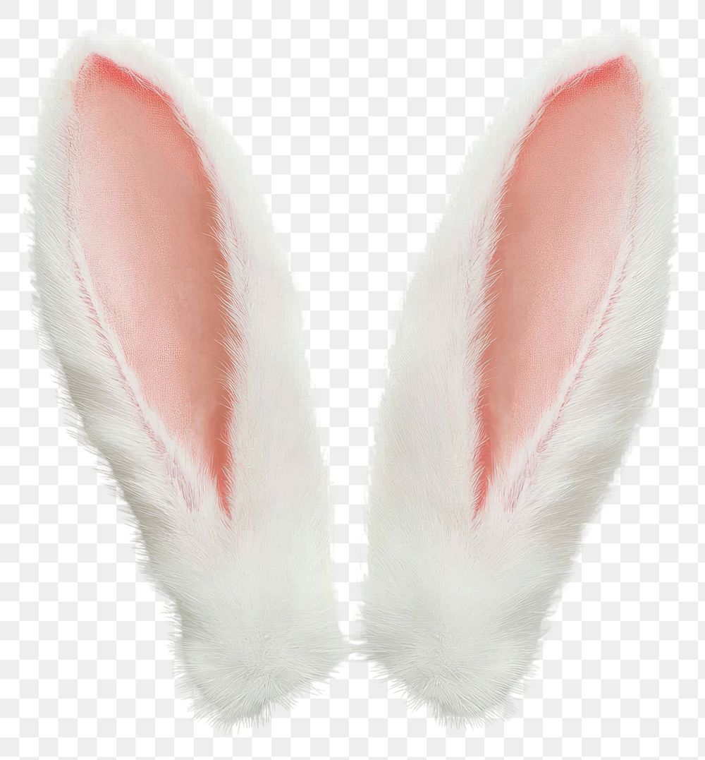 PNG White rabbit ears animal bunny pink.