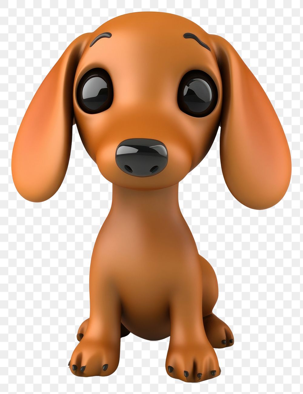 PNG Illustration dachshund character cartoon.