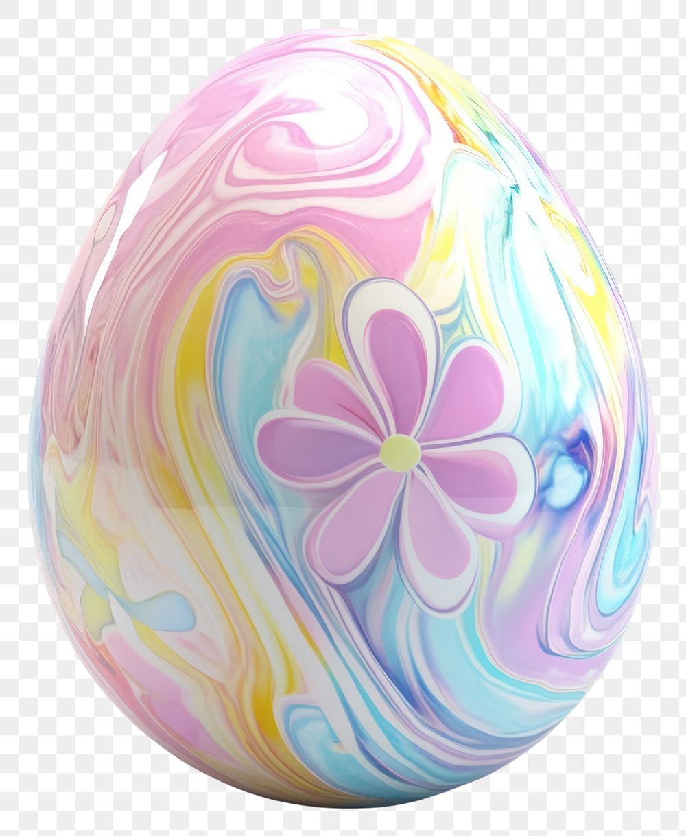 PNG Easter egg colorful pattern decorative.