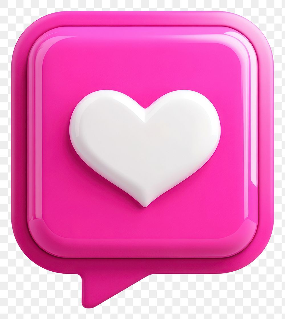 PNG Symbol social bubble heart.