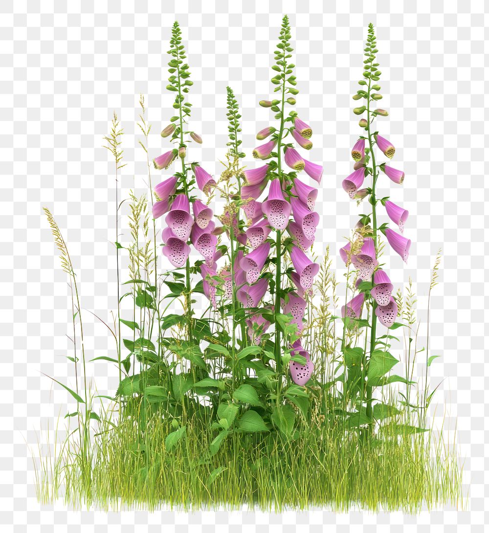 PNG Foxglove flower plant bloom.