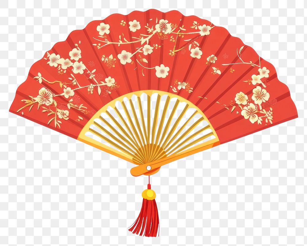 PNG Chinese fan illustration chinese gold.