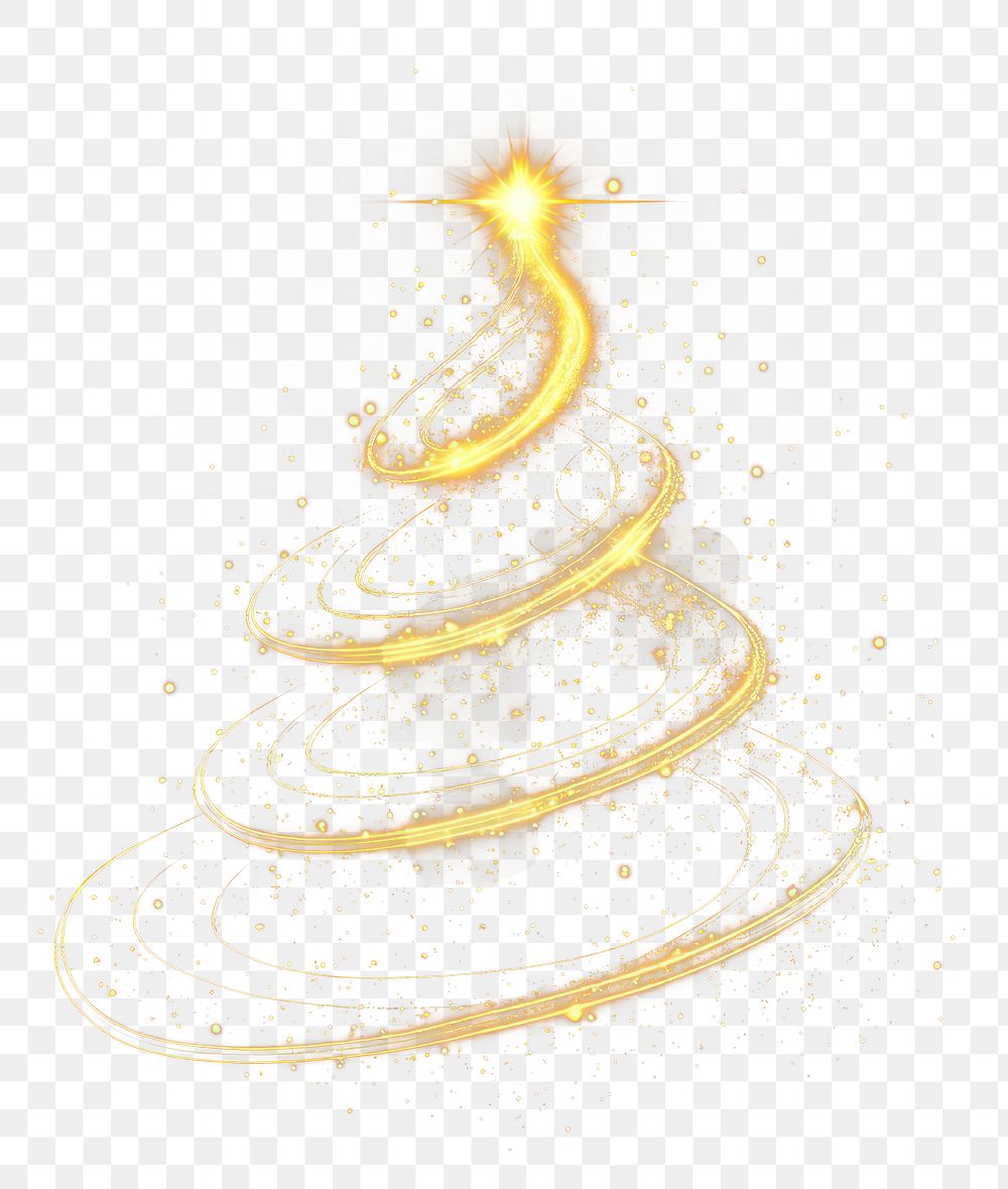 PNG Christmas tree made of light lights illustration christmas.