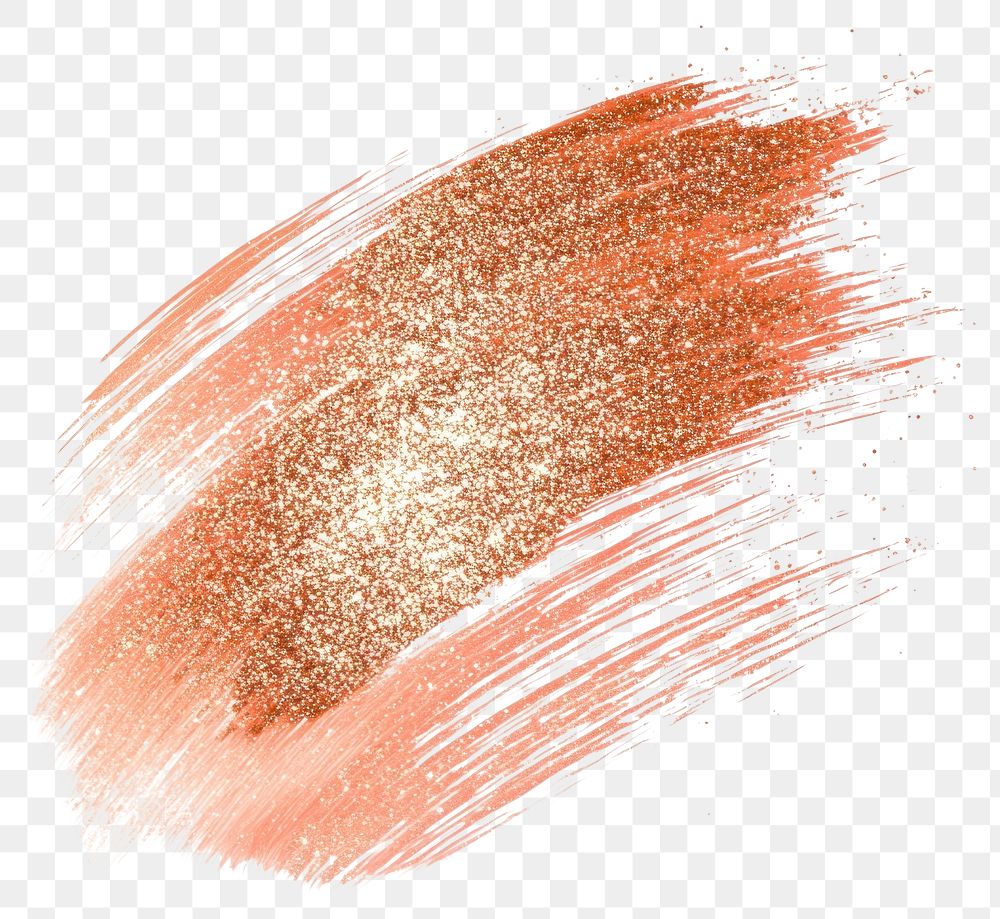 PNG Glitter rosegold brush stroke background white white background.