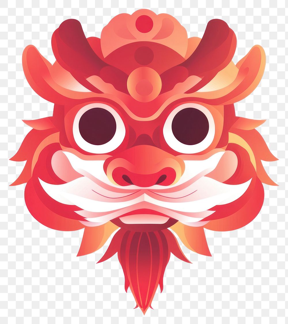 PNG Chinese lion illustration graphics art.