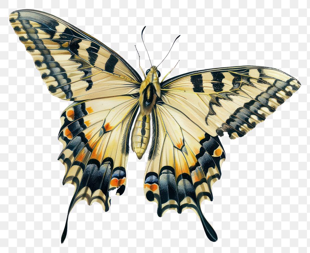 PNG Butterfly flying butterfly art illustration.