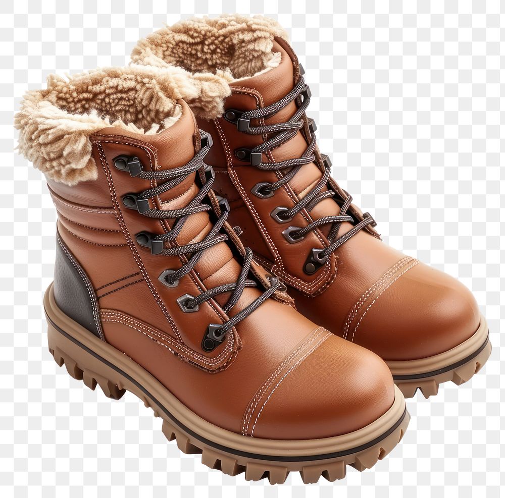 PNG Waterproof winter boots footwear shoes comfortable.