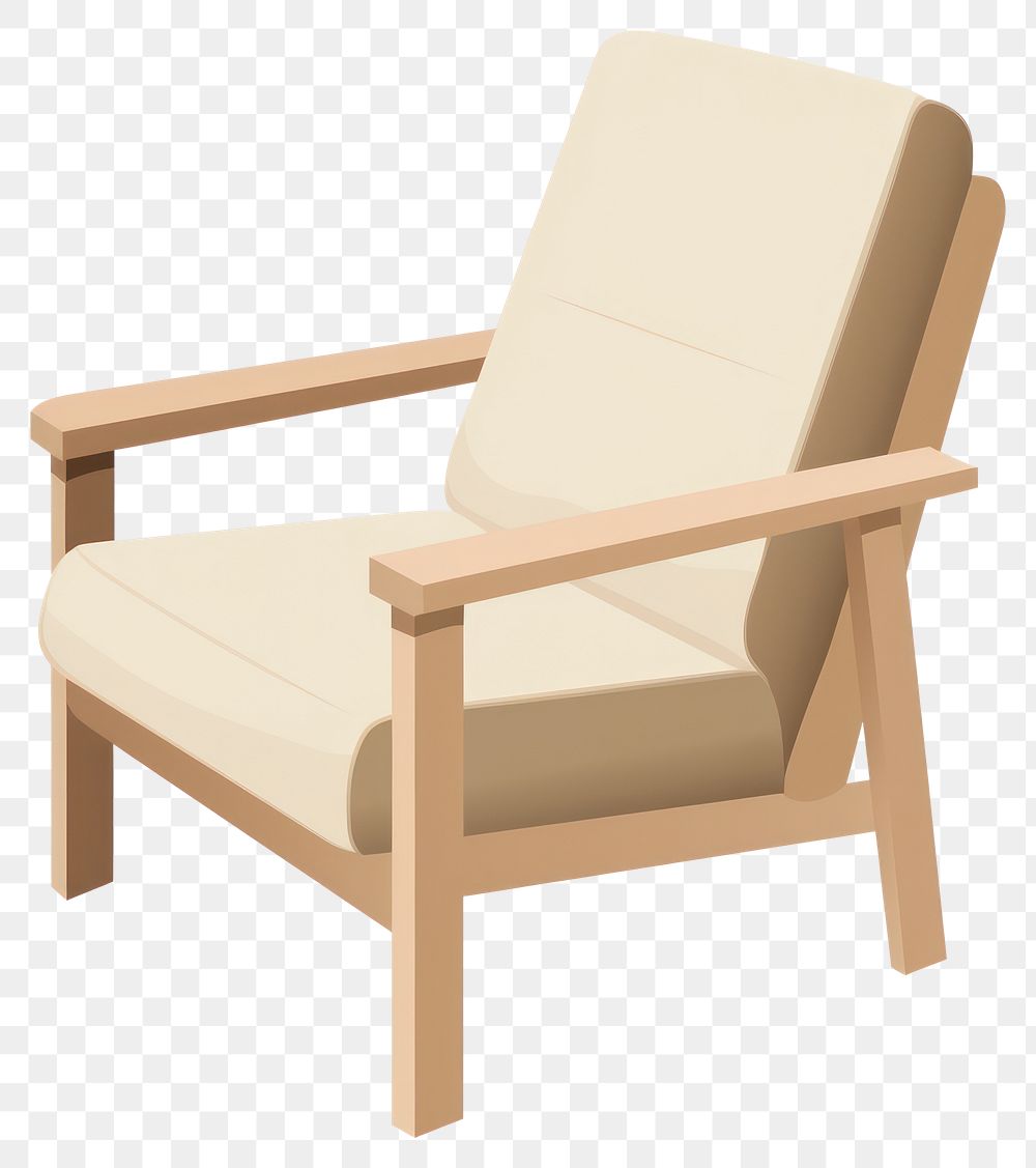 PNG Armchair illustration furniture comfortable.