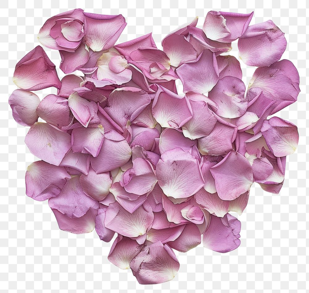 PNG Heart petals rose shape.