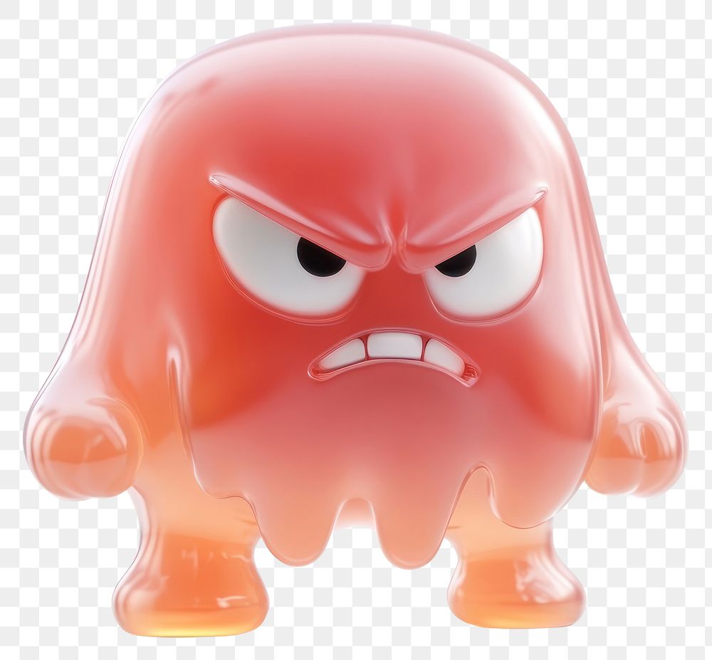 PNG Jelly monster creature cartoon angry.