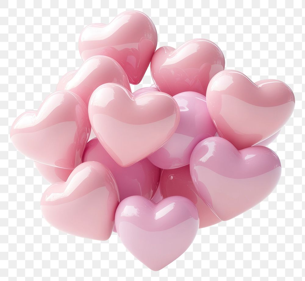 PNG Pink Hearts hearts symbol illustration.