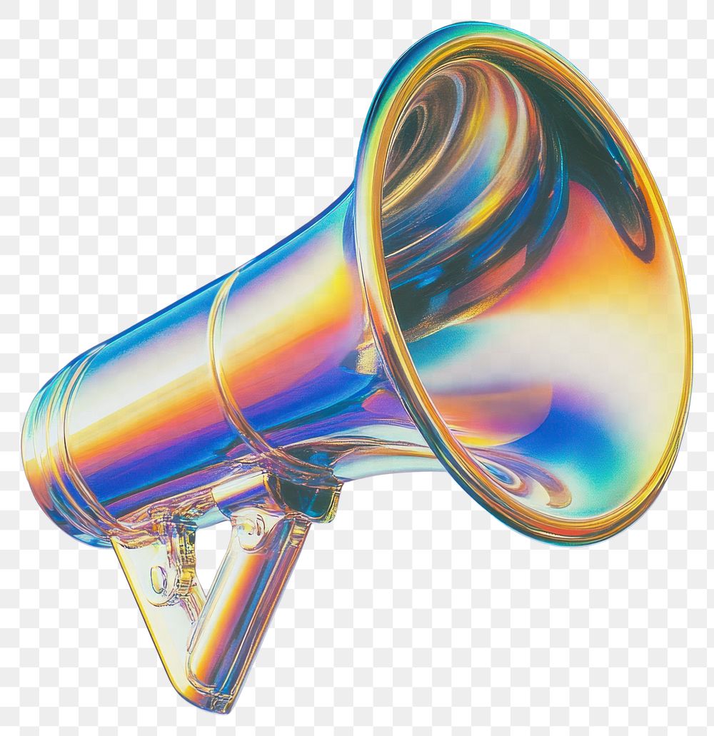 PNG A glass Megaphone sign icon illustration megaphone colors.