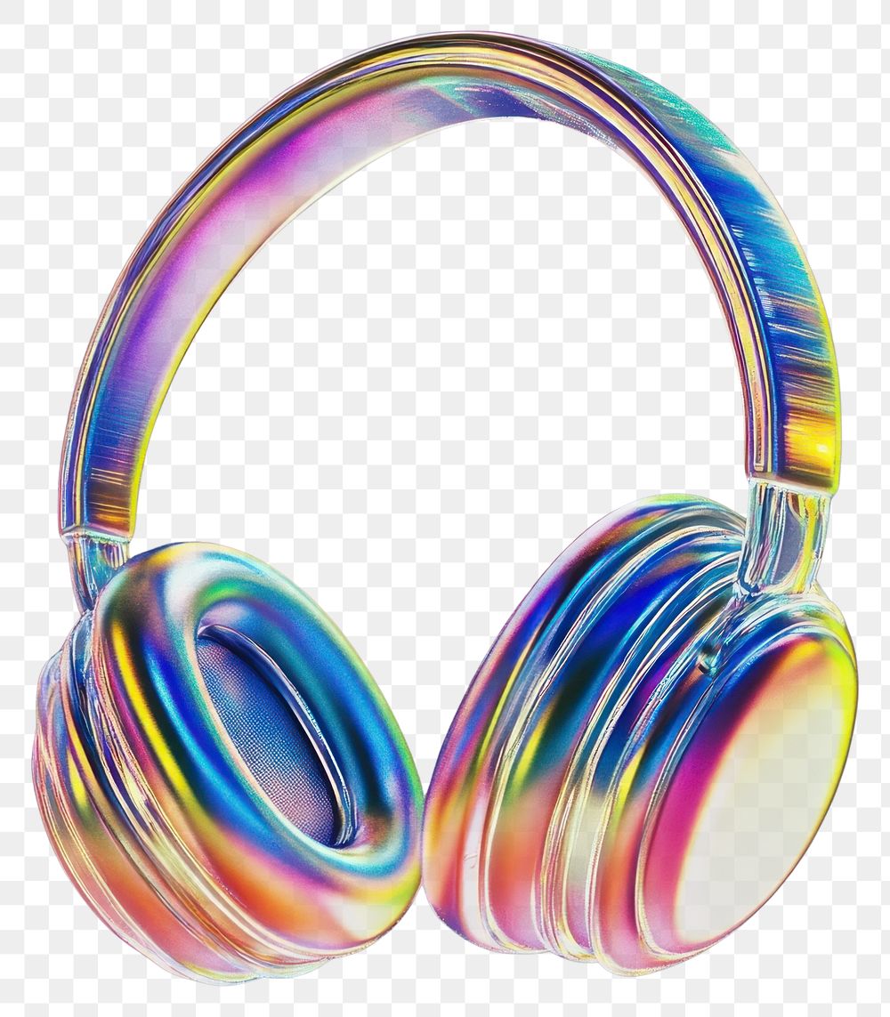 PNG A glass headphone sign icon headphones illustration colors.