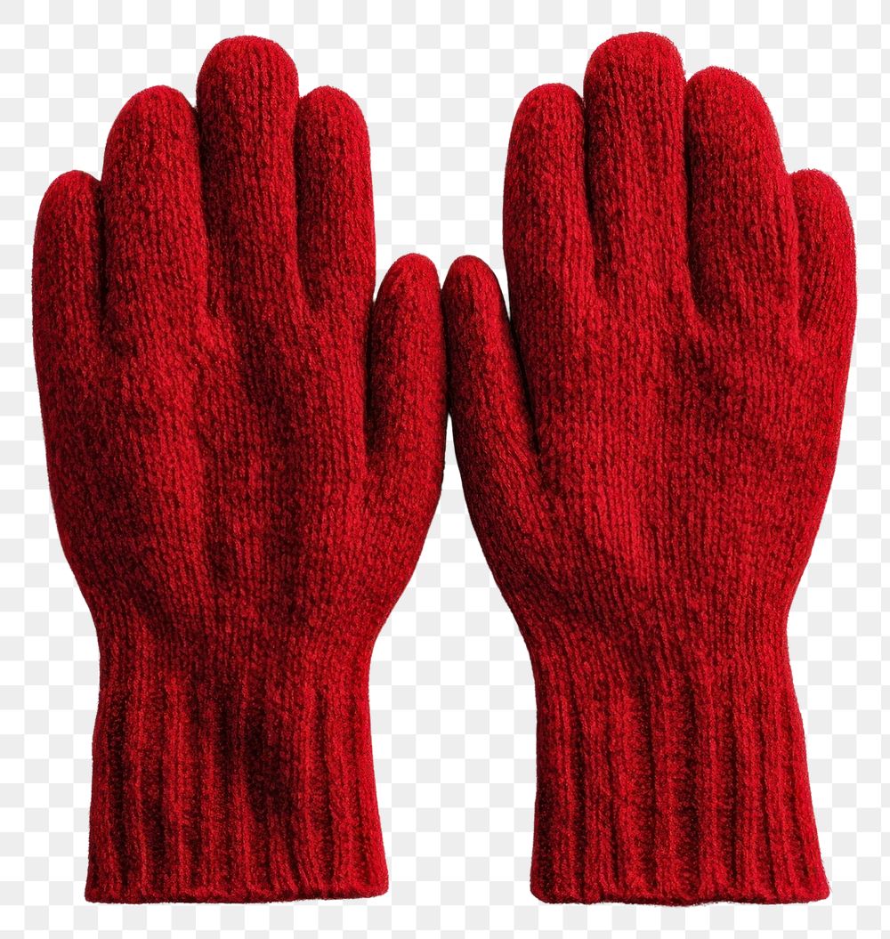 PNG Winter Gloves gloves clothing red.