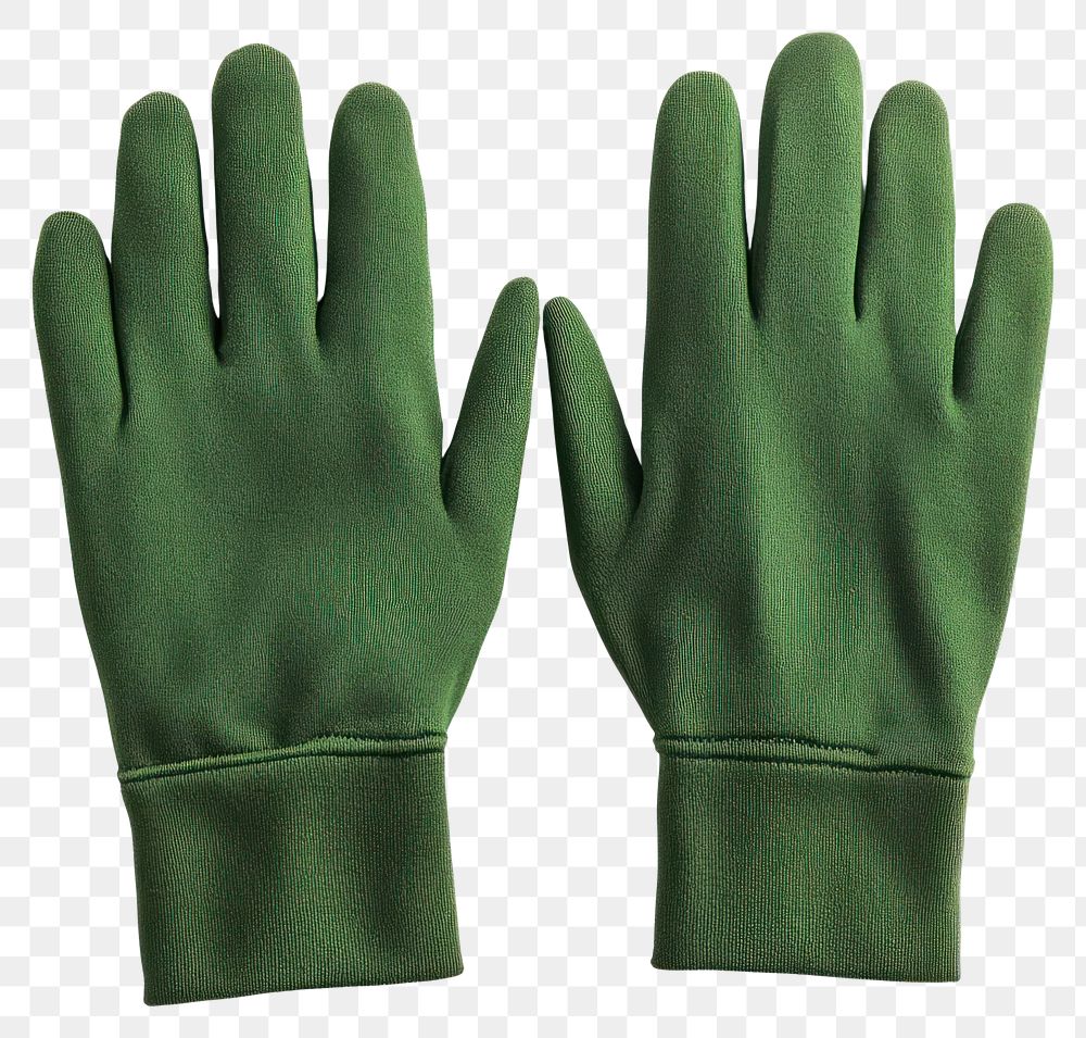 PNG Winter Gloves gloves green accessories.