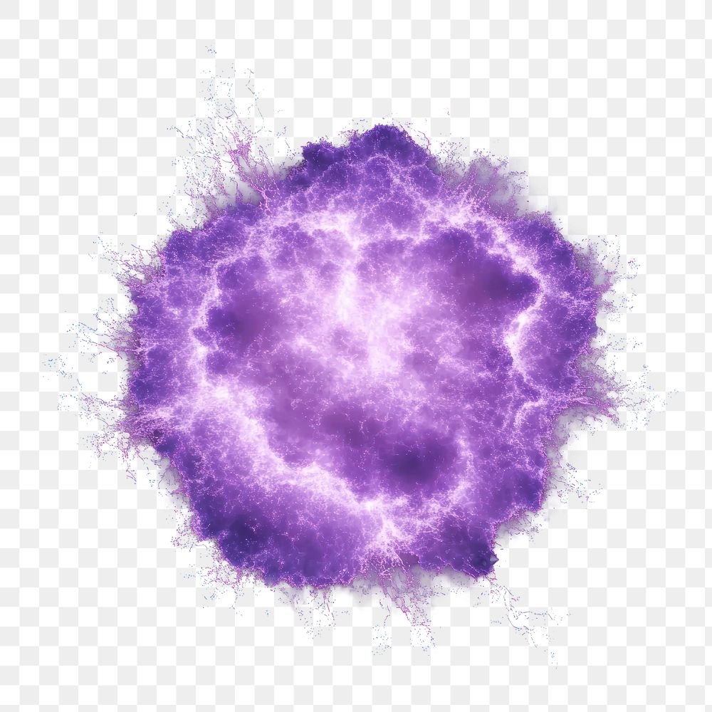 PNG Bomb sci-fi explosion effect purple electric accessories.