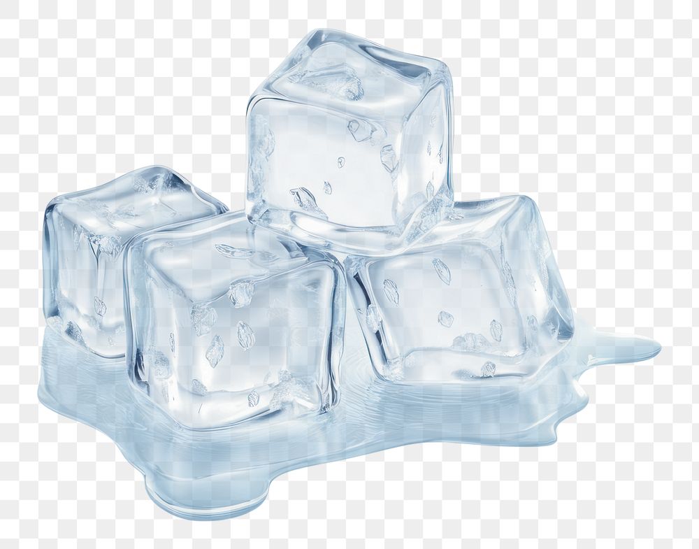 PNG Ice cubes blue cosmetics outdoors.