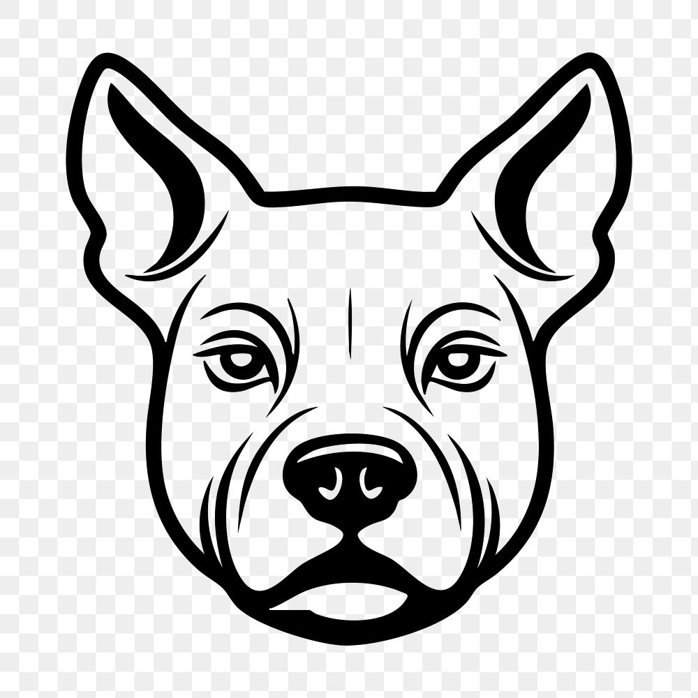 Pit Bull png black dog clipart, transparent background