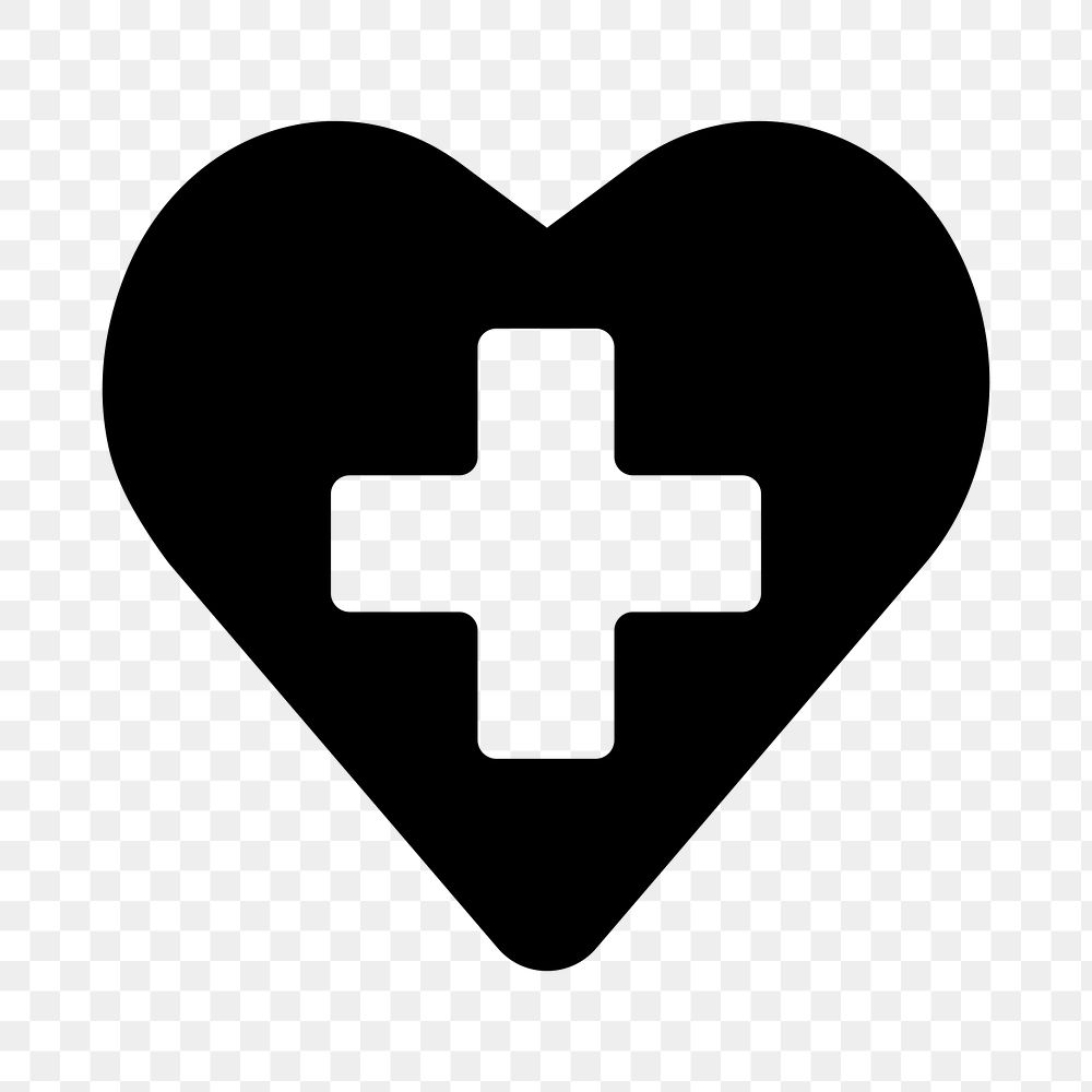 PNG Healthcare symbol heart, UI icon on transparent background