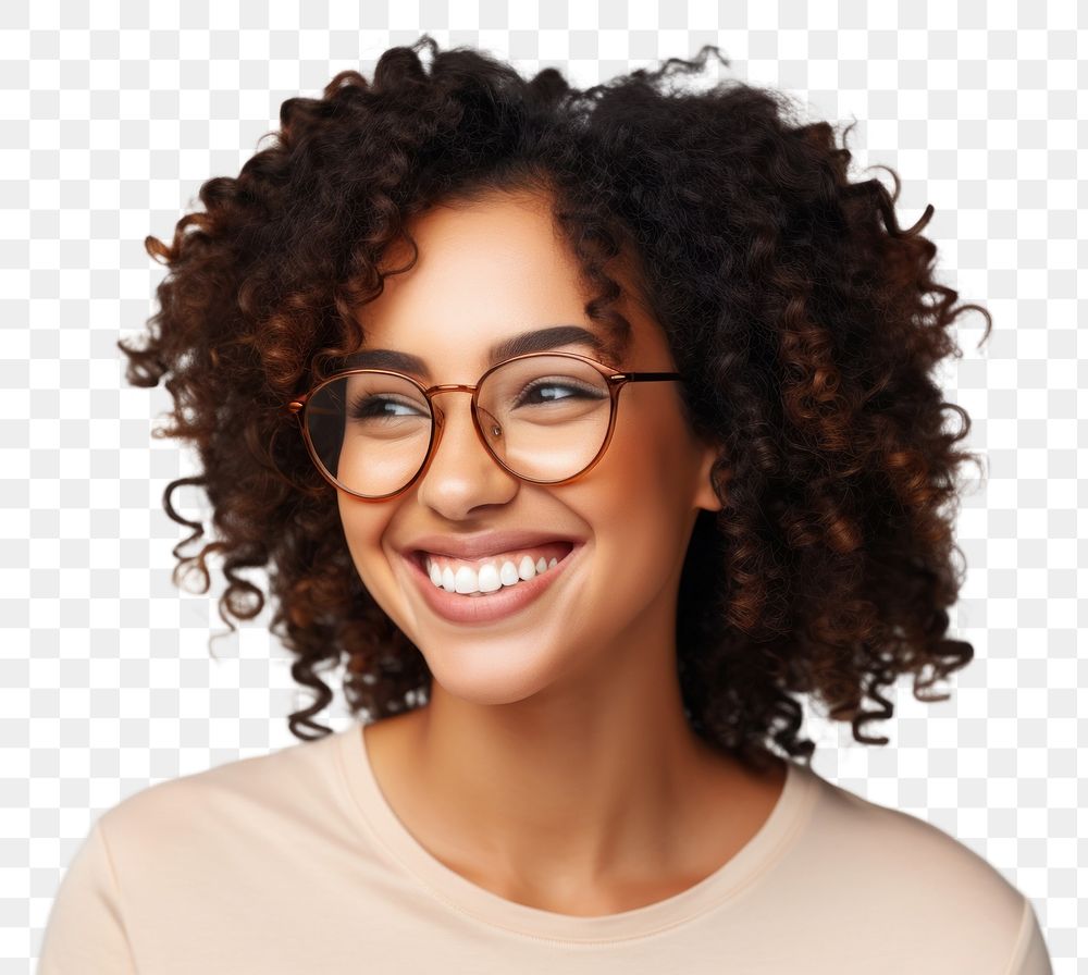 PNG Glasses portrait smiling adult