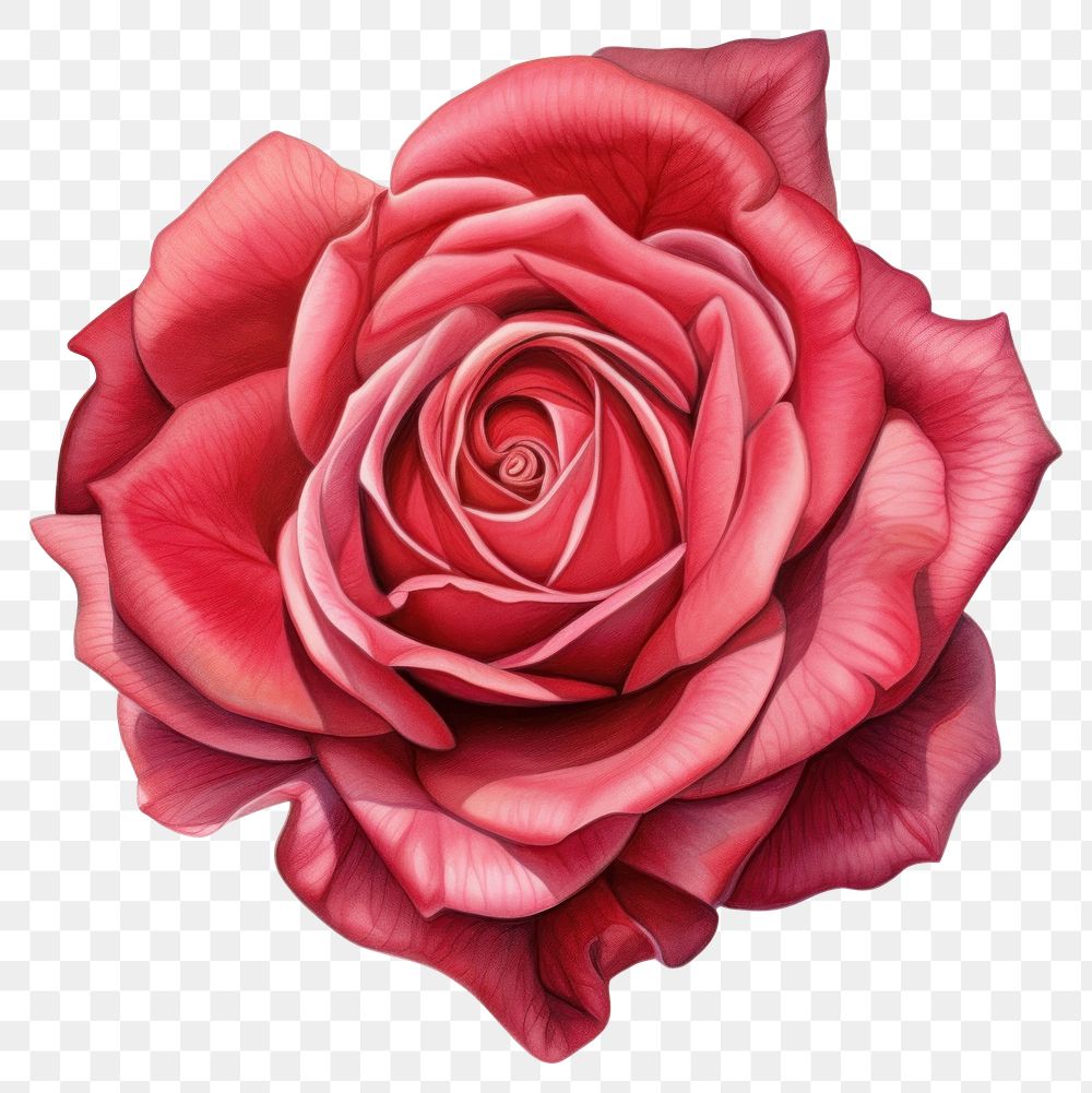 PNG Petals rose illustration botanical.