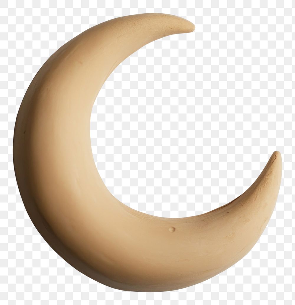 PNG Crescent moon electronics minimalist decoration.