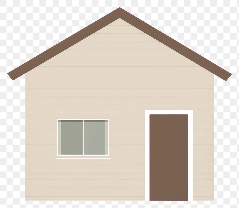 PNG Simple house architecture illustration minimalist.