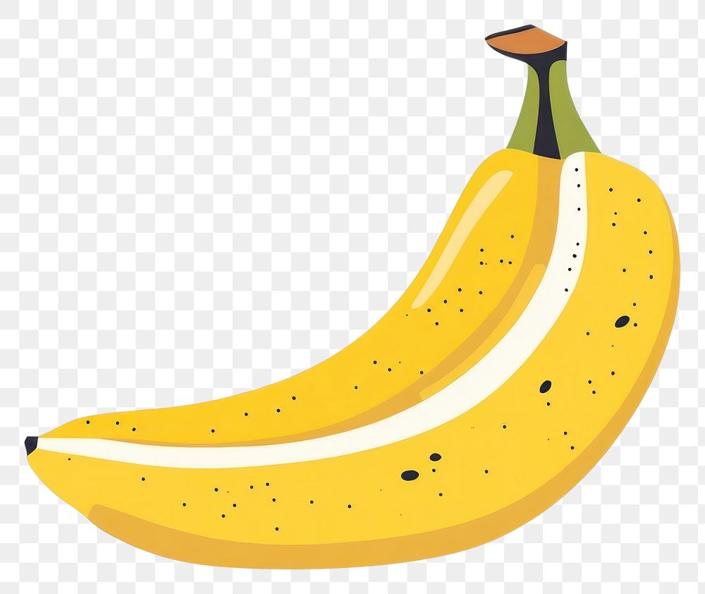 PNG Banana illustration fruit art.