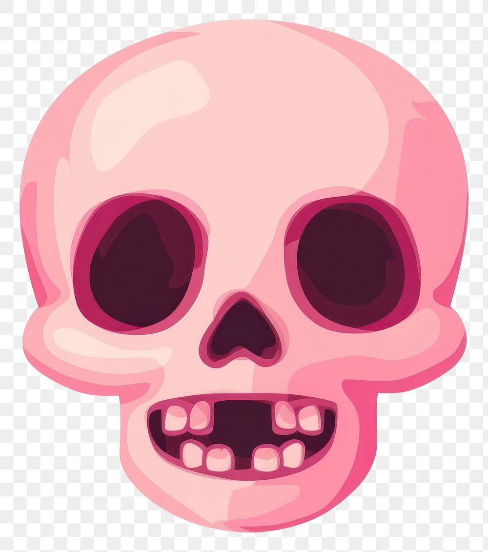 PNG Skull illustration art cartoon.