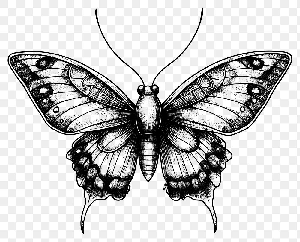 PNG Butterfly art illustration drawing.