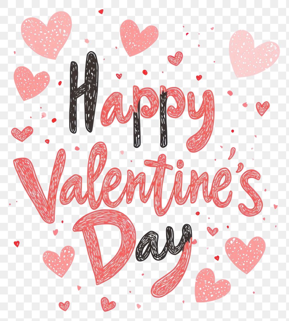 PNG Illustration valentine's text love.