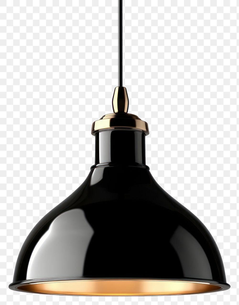 PNG Modern pendant light lighting black.