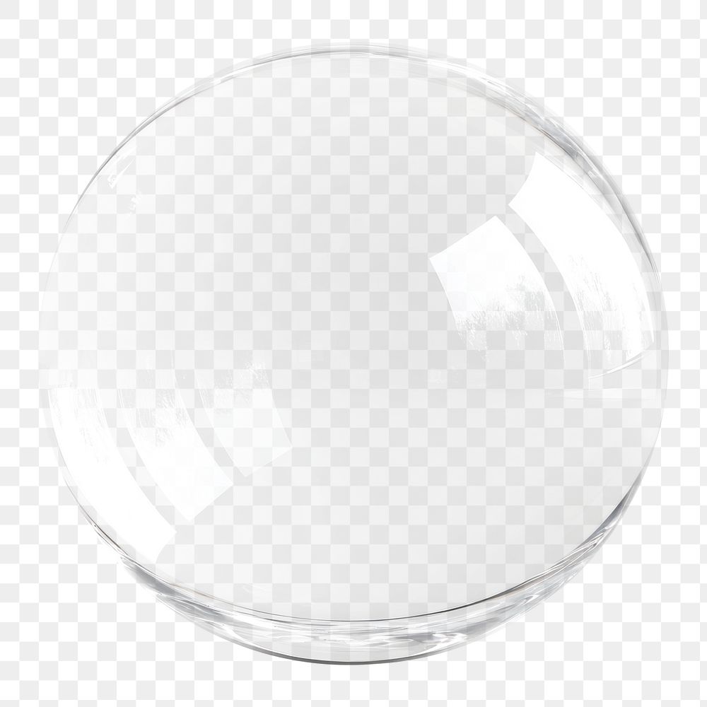 PNG Spherical glass transparent reflective sphere.