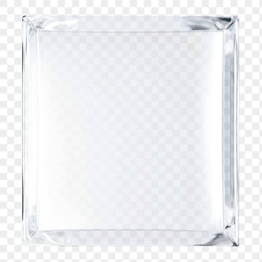 PNG Square shape glass transparent reflective square.