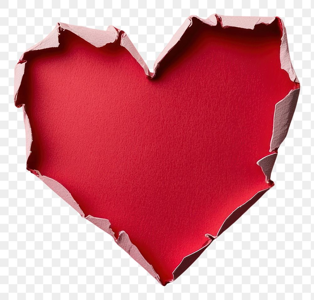 PNG Red heart with ripped edges valentine's background symbol.