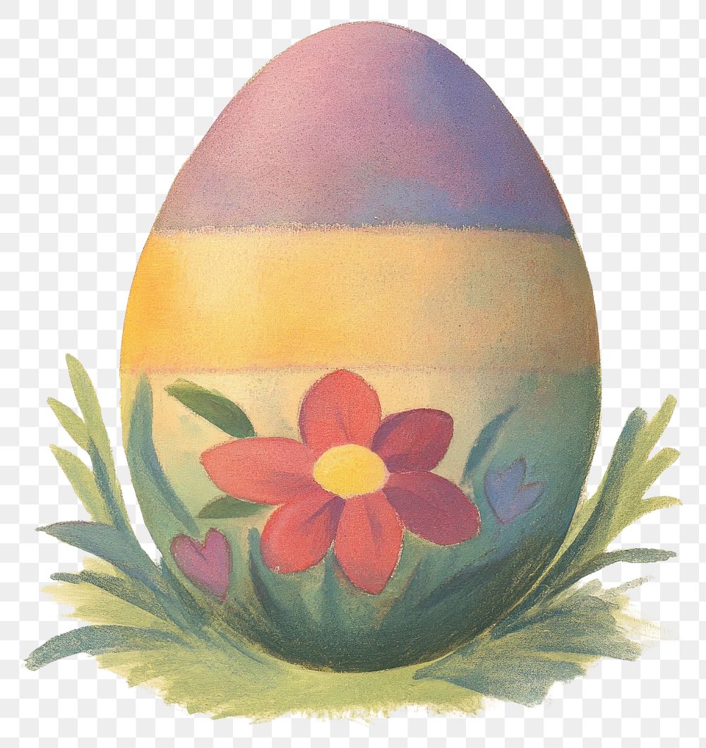 PNG Easter egg flower spring floral.