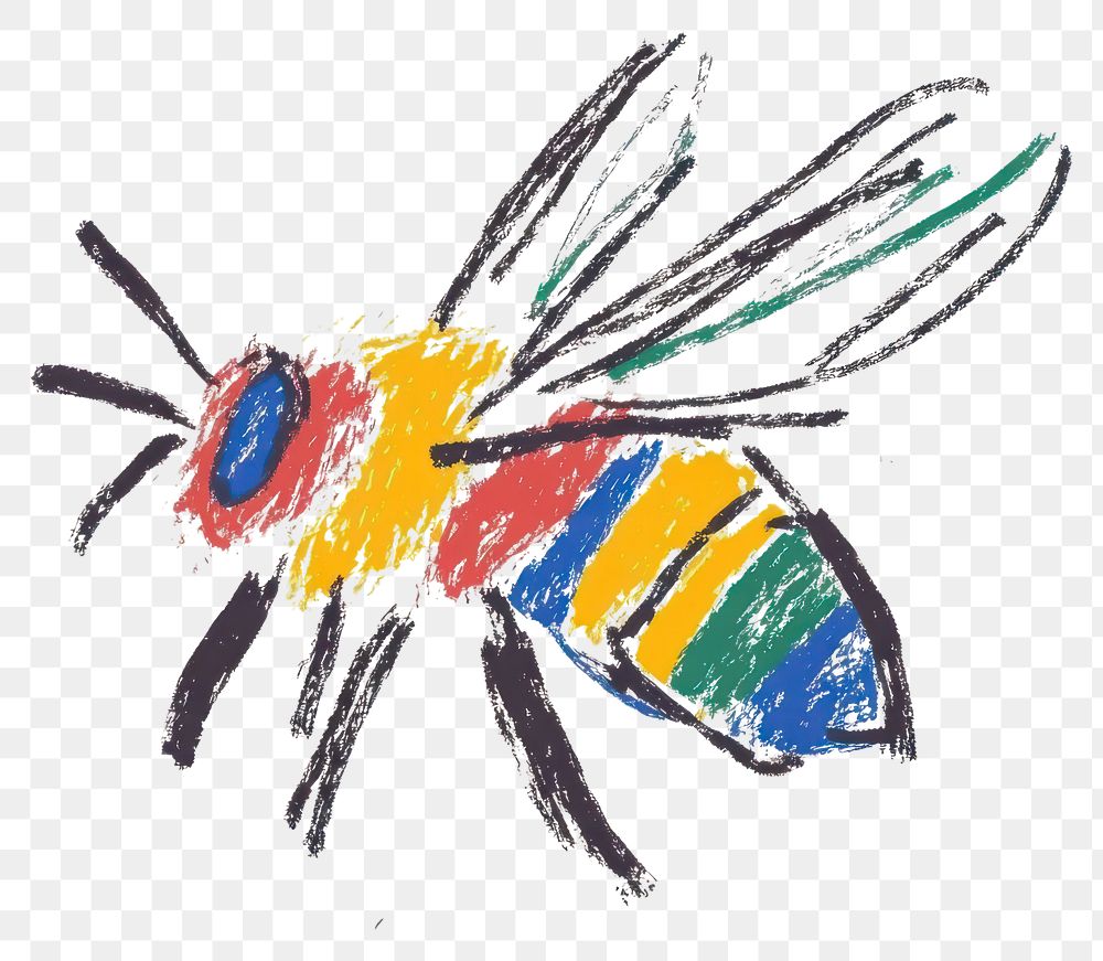 PNG Bee illustration art invertebrate.