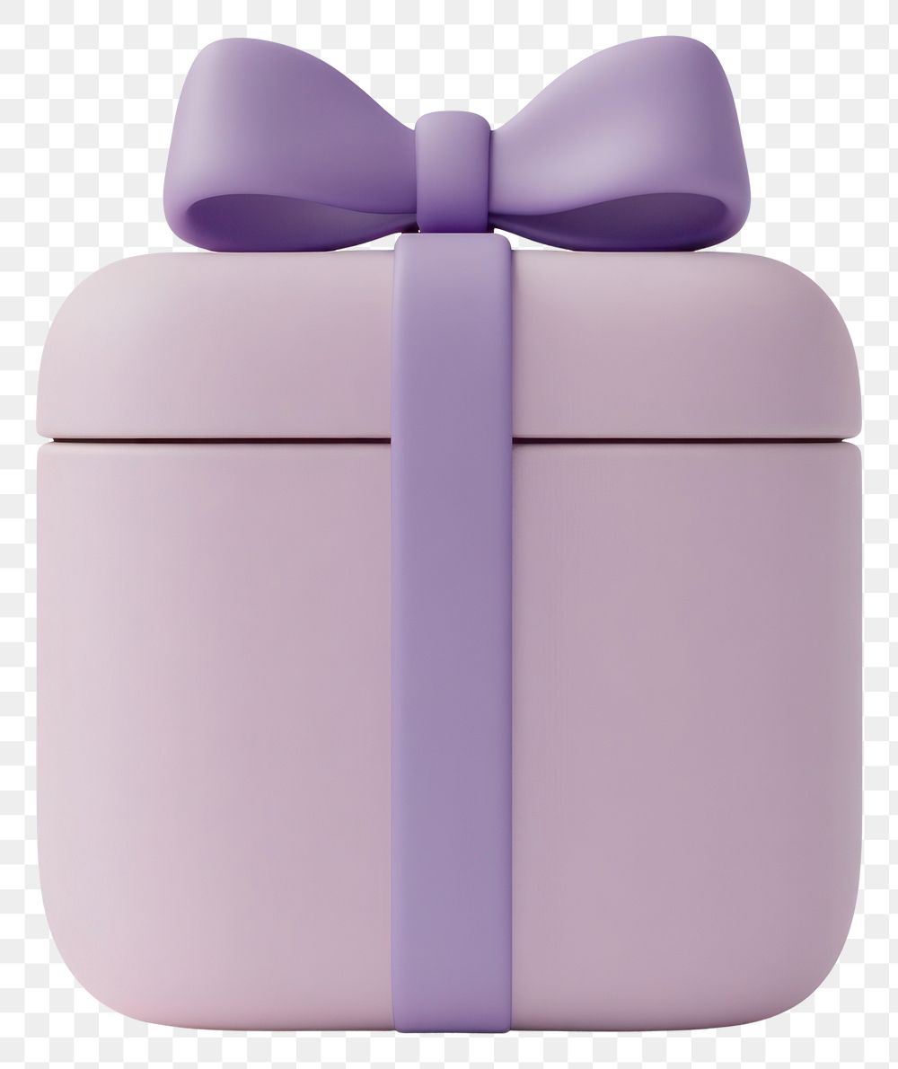 PNG Gift box illustration ribbon minimalist.