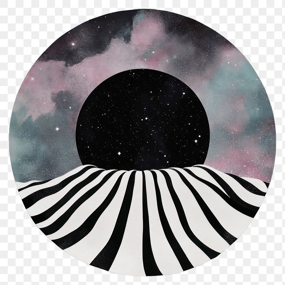 PNG Op art illusion night background astronomy.