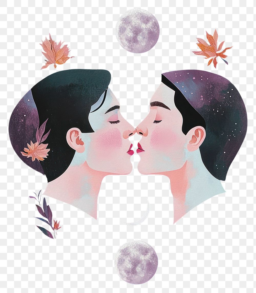 PNG Love illustration romantic elements.