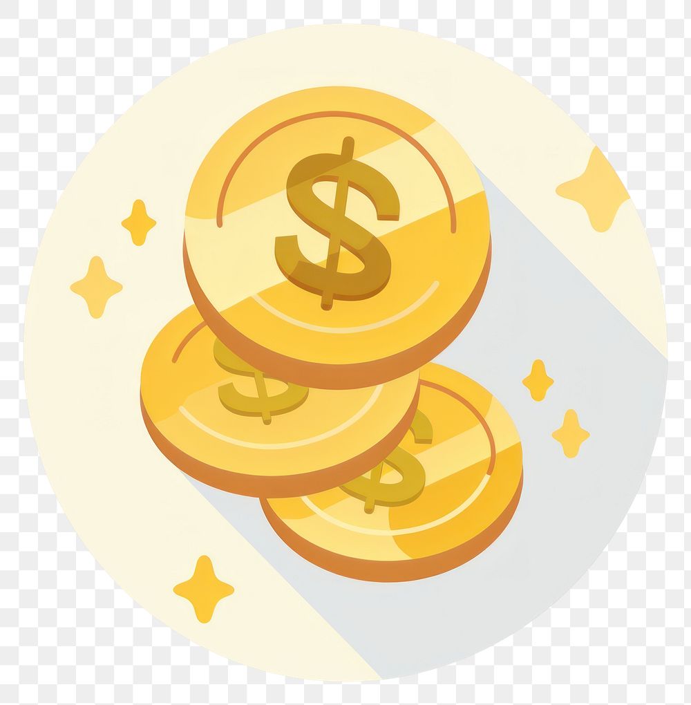 PNG Gold symbol illustration investment.