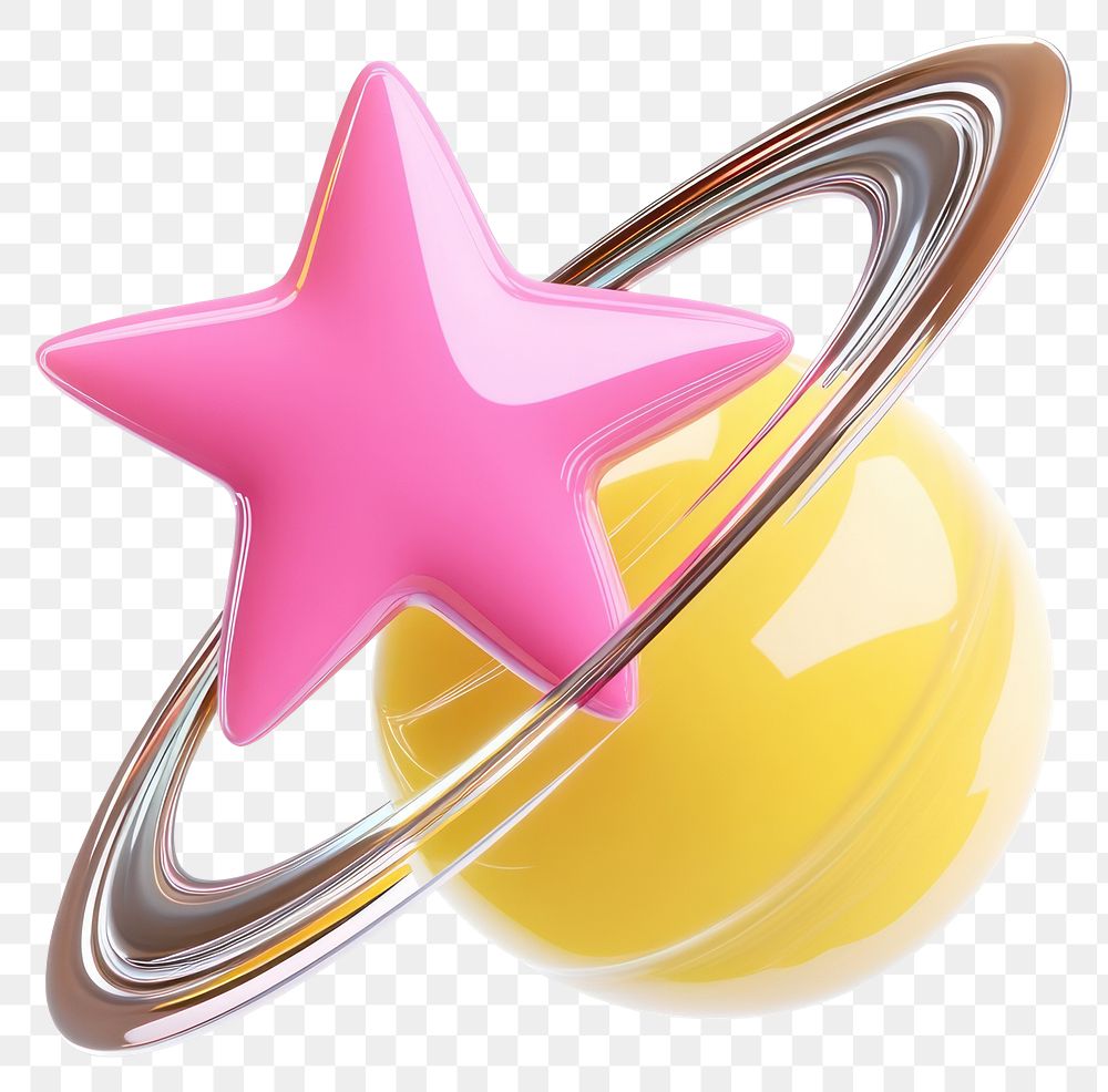 PNG Stars illustration yellow pink.